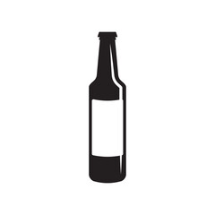 Beer bottle vector icon. Beer flat sign design. Beer bottle symbol pictogram. UX UI icon