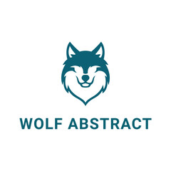 wolf head logo icon vector illustration