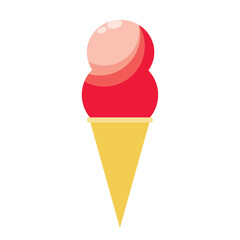 Adorable Strawberry-Flavored Ice Cream Drawing 