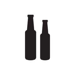 Beer bottle vector icon. Beer flat sign design. Beer bottle symbol pictogram. UX UI icon