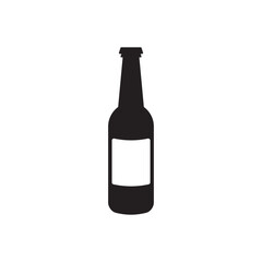 Beer bottle vector icon. Beer flat sign design. Beer bottle symbol pictogram. UX UI icon
