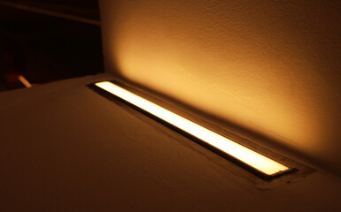LED indirect lighting wall.