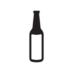 Beer bottle vector icon. Beer flat sign design. Beer bottle symbol pictogram. UX UI icon