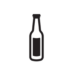 Beer bottle vector icon. Beer flat sign design. Beer bottle symbol pictogram. UX UI icon
