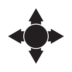 directions or navigation icon vector