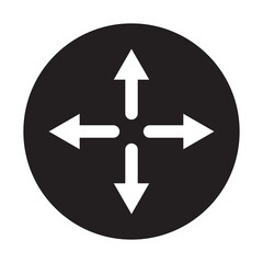 directions or navigation icon vector