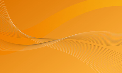 orange lines curve wave abstract background