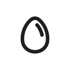 Egg vector icon. Egg flat sign design. Egg symbol pictogram. UX UI icon