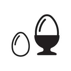 Egg vector icon. Egg flat sign design. Egg symbol pictogram. UX UI icon