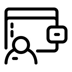 wallet line icon