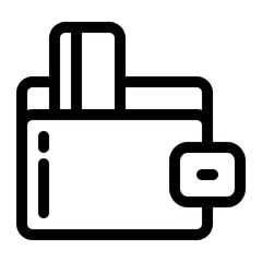 wallet line icon