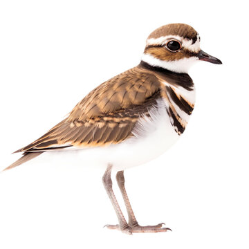 Killdeer bird isolated on a transparent background, Generative ai 