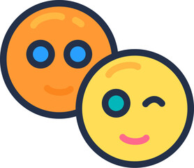 Online Business Smiles Outline Stroke Icon