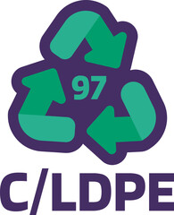 Caution Marking Information C LDPE Industrial Sign