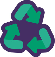 Recycling Marking Information Triangle Sign