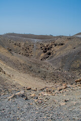 volcanic landscape of the island of Santorini