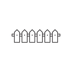 Fence vector icon. Fence flat sign design. Fence symbol pictogram. UX UI icon