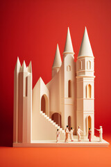 fairy tale castle illustration