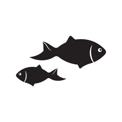 Fish vector icon. Fish flat sign design. Fish symbol pictogram. UX UI icon