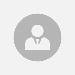 Businessman avatar profile icon vector. Business person symbol