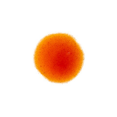 Round hot sauce stains element isolated