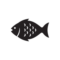 Fish vector icon. Fish flat sign design. Fish symbol pictogram. UX UI icon
