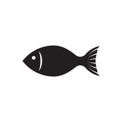 Fish vector icon. Fish flat sign design. Fish symbol pictogram. UX UI icon