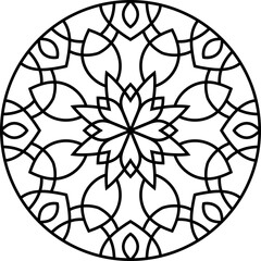 Circular abstract ornament