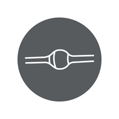Avalanche diode black line icon. Pictogram for web page