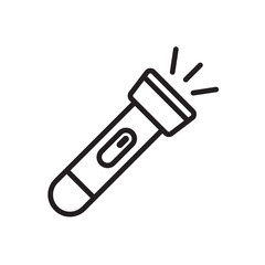 Flashlight vector icon. Flashlight flat sign design. Flashlight symbol pictogram. UX UI icon