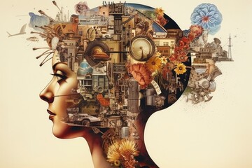 The human head contains knowledge and ideas. (Generative AI)