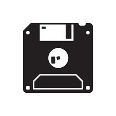 Floppy disk vector icon. Diskette flat  sign design. Save icon. Disk symbol pictogram. UX UI icon