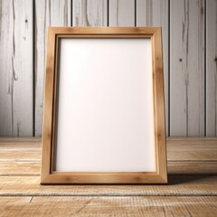 empty picture frame on desktop