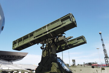  Minsk, Belarus - 20.05.2023: Russian and Belarusian analogue of Patriot system to shoot down ballistic and supersonic missiles