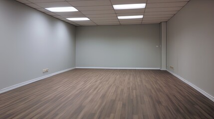 Fototapeta premium Empty room which just needs to be arranged for a homely environment or an office, but it is also a perfect location for a gallery. Generative AI Technology 