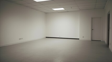 Fototapeta premium Empty room which just needs to be arranged for a homely environment or an office, but it is also a perfect location for a gallery. Generative AI Technology 