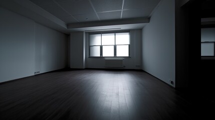 Obraz premium Empty room which just needs to be arranged for a homely environment or an office, but it is also a perfect location for a gallery. Generative AI Technology 