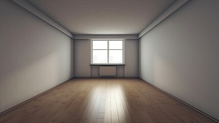 Empty room which just needs to be arranged for a homely environment or an office, but it is also a perfect location for a gallery. Generative AI Technology 
