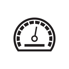 Vector meter flat icon. Gauge vector icon. Speedometer measurement sign. Gauge symbol pictogram. UX UI icon