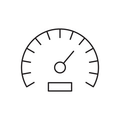Vector meter flat icon. Gauge vector icon. Speedometer measurement sign. Gauge symbol pictogram. UX UI icon