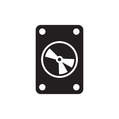 Hard drive vector icon. External hard disk icon. Hard disk drive flat sign design. Sata symbol pictogram. UX UI icon 