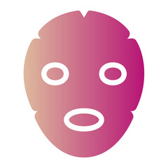face mask gradient icon
