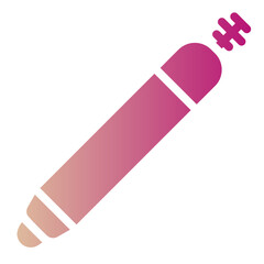 eyebrow pencil gradient icon