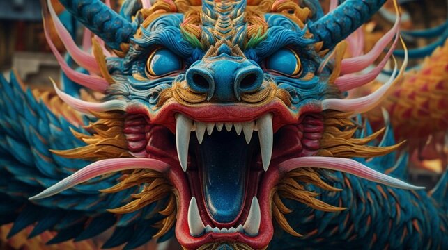 A chinese dragon, AI generated