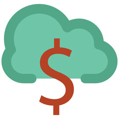 Grab this icon design of cloud networking 