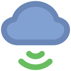 Obraz premium Grab this icon design of cloud networking 