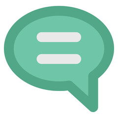 Chat balloon line icon design