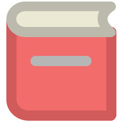 Book to read, bold line icon