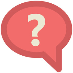 Query to ask, line icon design 