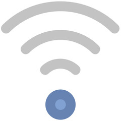Wifi signals bold line icon
